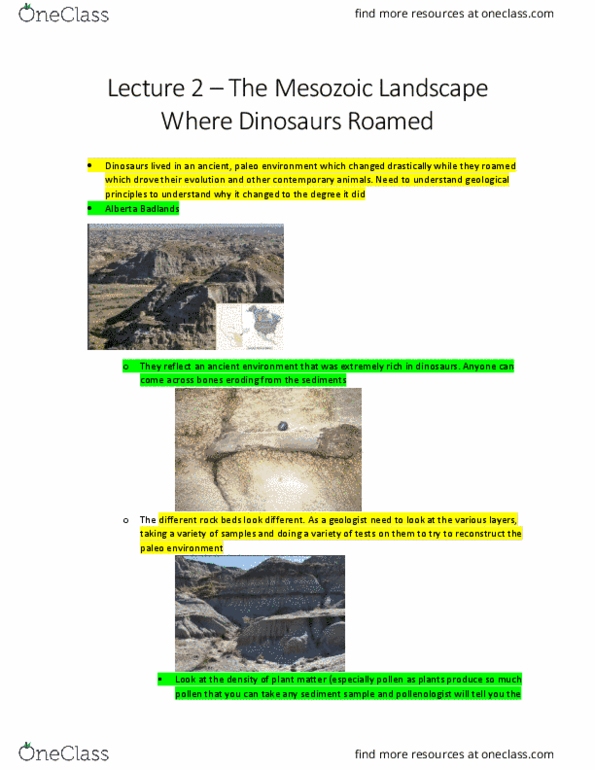 ERTH 2401 Lecture Notes - Lecture 2: Mesozoic, Sea Level Rise, Subduction thumbnail