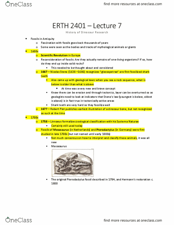 ERTH 2401 Lecture 7: History of Dinosaur Research thumbnail