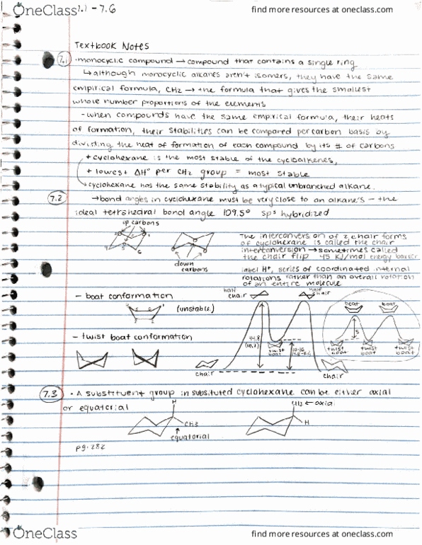 CHEM 343 Chapter Notes - Chapter 7.1-7.3: Ormo thumbnail