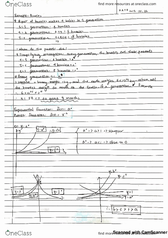 MATH 102 Lecture 23: Exponential function and related rates examples cover image