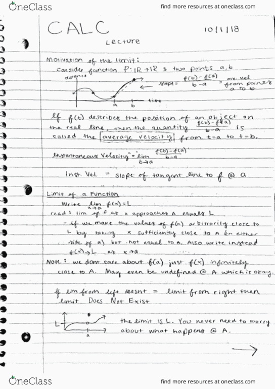 MATH 124 Lecture 2: 10.1 Notes cover image