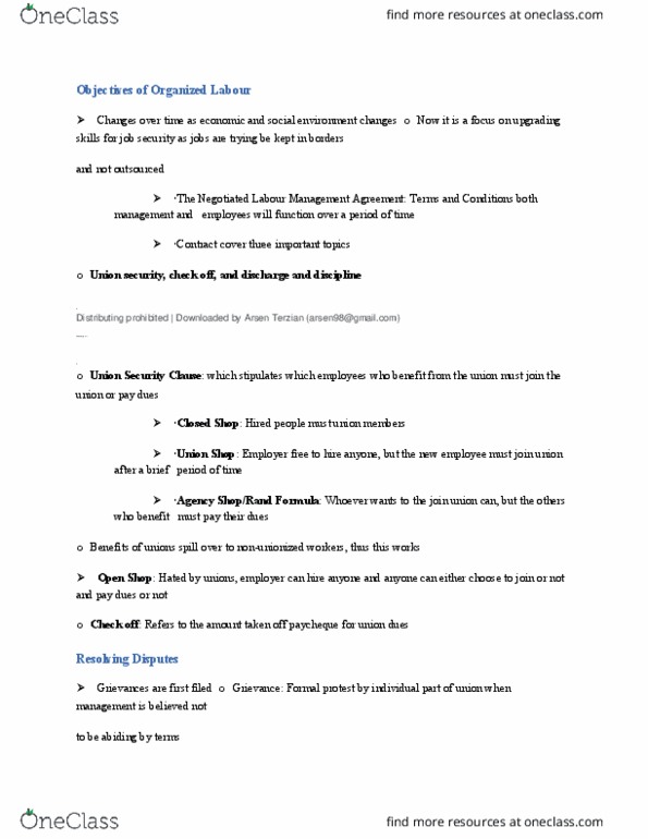 ECON 1BB3 Chapter Notes - Chapter 37: Picketing, Lineo thumbnail
