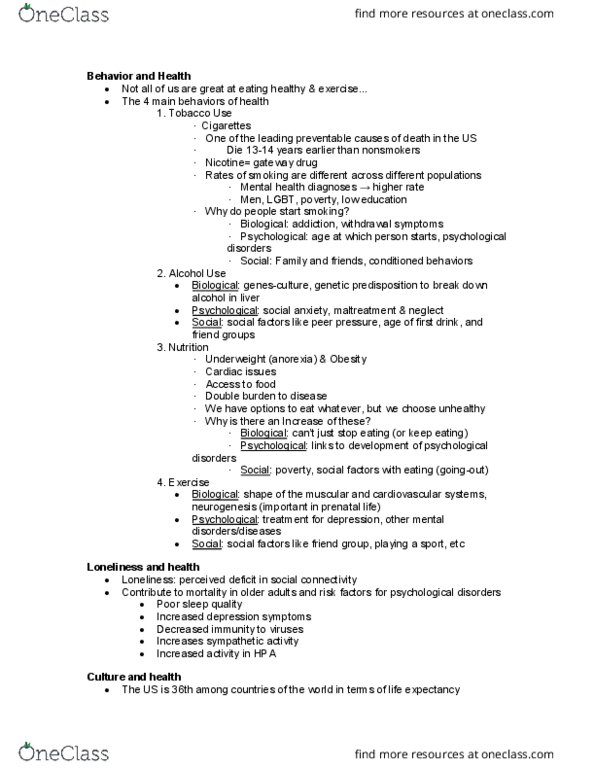 PSYCH 1100 Lecture Notes - Lecture 29: Gateway Drug Theory, Double Burden, Peer Pressure cover image