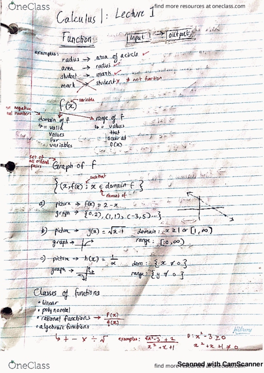 MAT 1320 Lecture 1: Introduction, The most important function, and more functions thumbnail