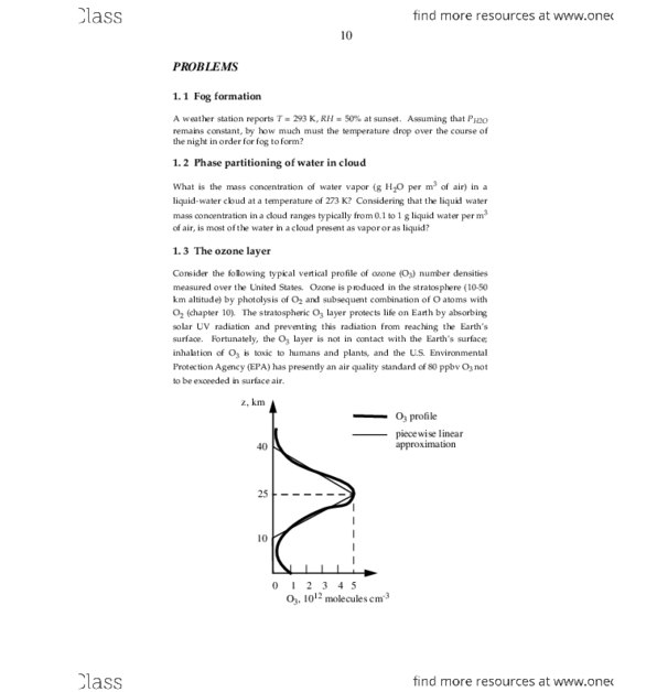 CHEM 302 Chapter Notes - Chapter 1: Piecewise Linear Function, Mixing Ratio, Photodissociation thumbnail