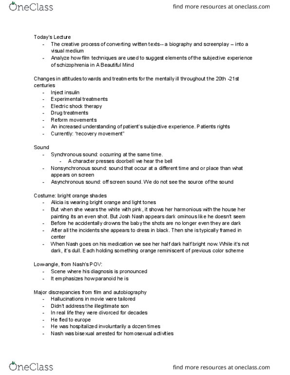 GE CLST 73B Lecture Notes - Lecture 16: Electric Shock, Posttraumatic Stress Disorder thumbnail