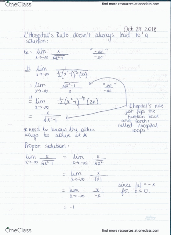 MATH 1000 Lecture 24: Math 1000 Notes October 29- Section 4.4 and 4.5 cover image