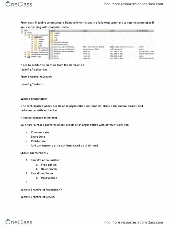 CSCE 221 Lecture Notes - Lecture 1: Sharepoint, Ipconfig, Ntfs thumbnail