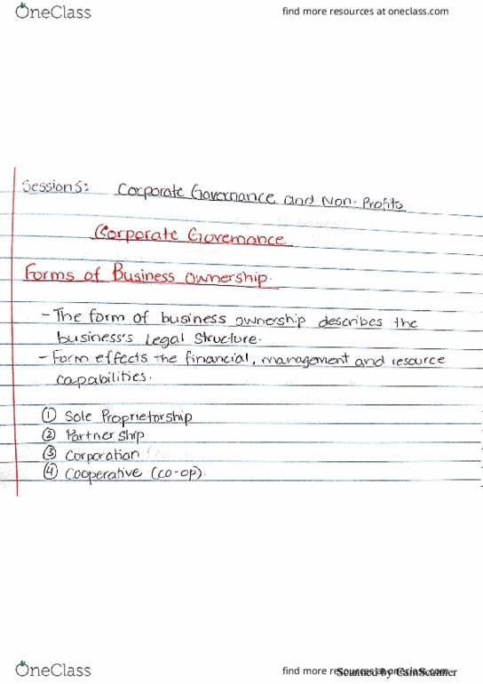 ADMS 1000 Lecture 9: Corporate Governance thumbnail