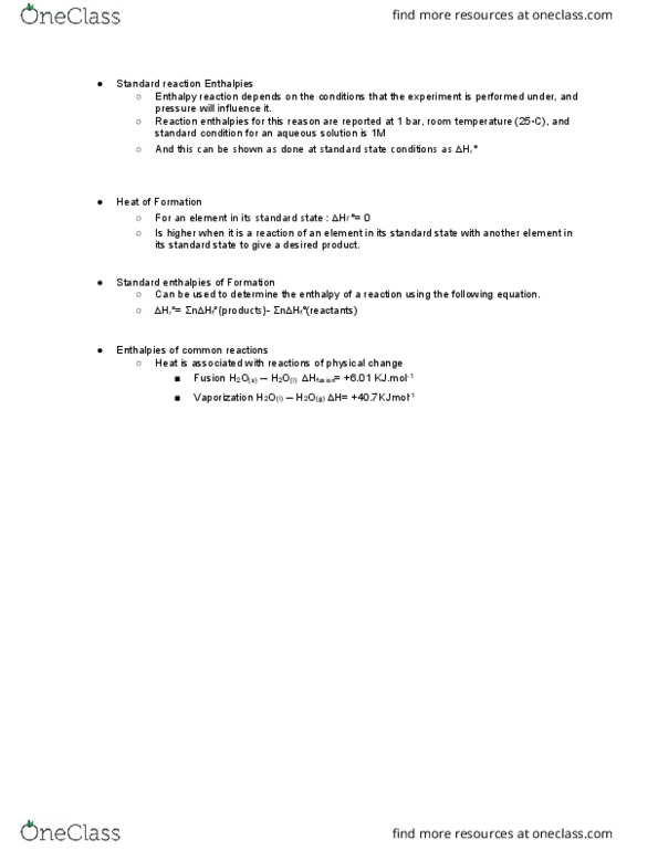 CHEM101 Lecture Notes - Lecture 17: Vaporization thumbnail