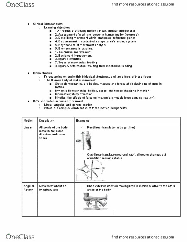 MEDI110 Lecture Notes - Lecture 7: Injury Prevention, Human Body thumbnail