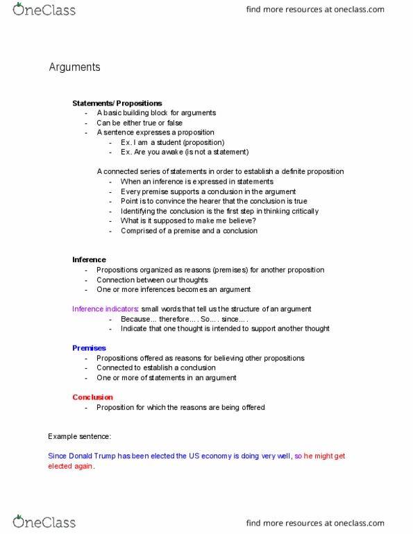 Philosophy 1200 Lecture Notes - Lecture 1: Reductio Ad Absurdum thumbnail