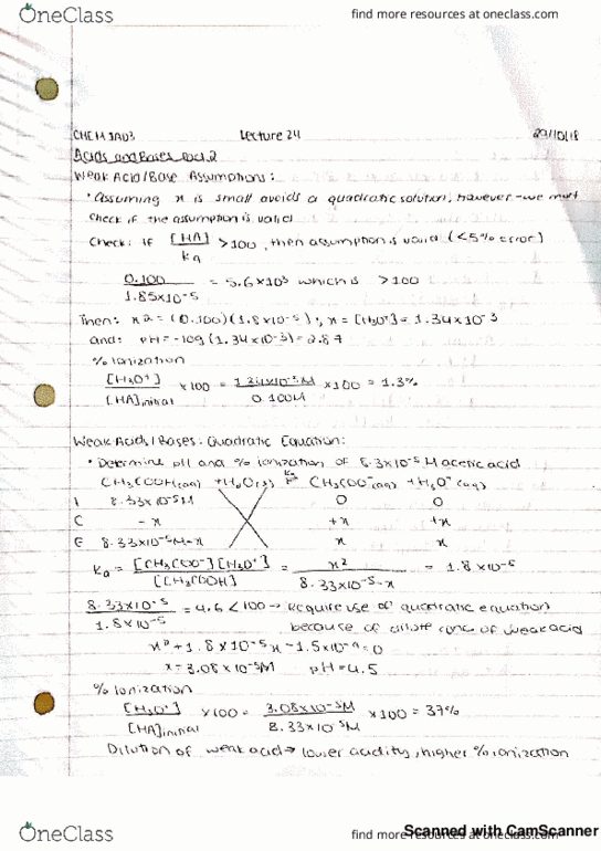 CHEM 1A03 Lecture 24: Acids and Bases Part 2 cover image