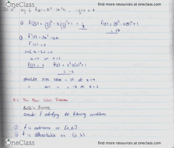 MATH100 Lecture 25: October 31st- The Mean Value Theorem cover image