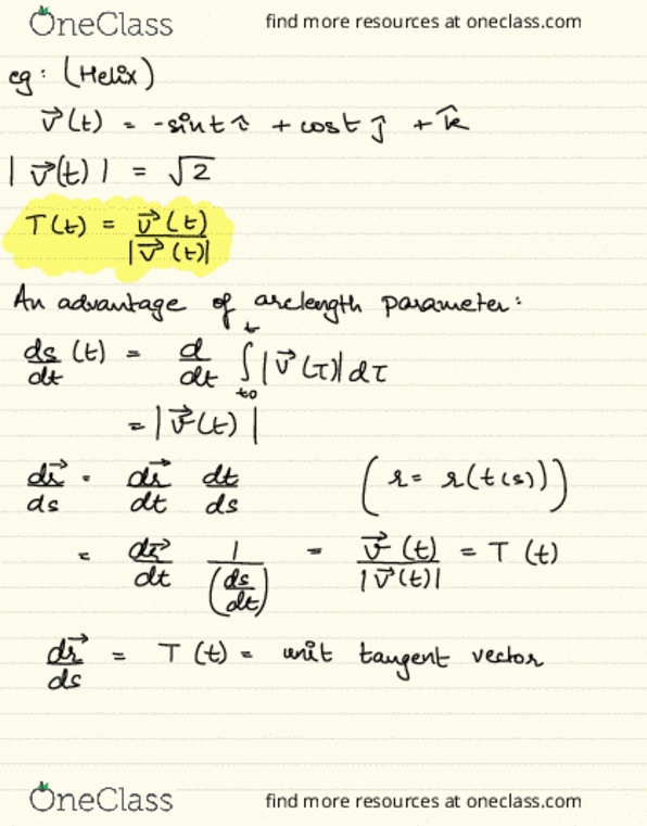 MAT 21D Lecture 16: MAT 21D-LEC 16-Tangent unit vector, Curvature and principal unit normal cover image