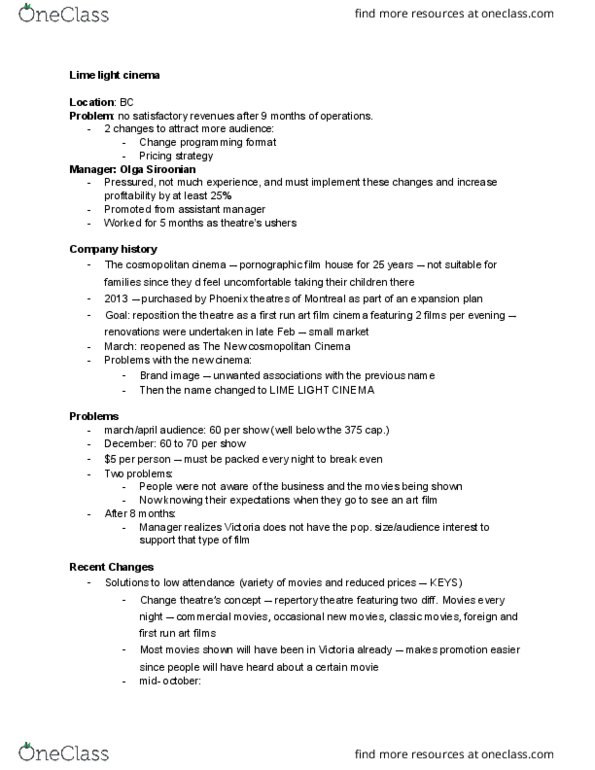 COMMERCE 3MC3 Lecture Notes - Lecture 2: Pricing Strategies, Netflix, Fixed Cost thumbnail