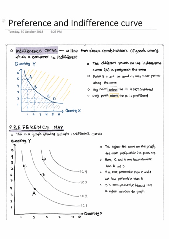 ECON 101 Lecture 25: ECON 101 001 - Lecture 25 - Preference and Indifference curve cover image