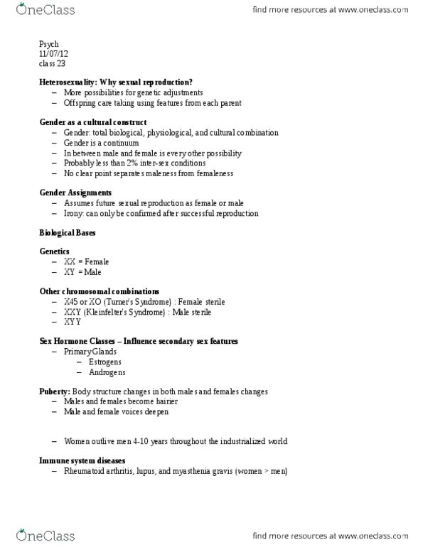 PSYCH 243 Lecture Notes - Secondary Source, Adrenal Gland, Myasthenia Gravis thumbnail