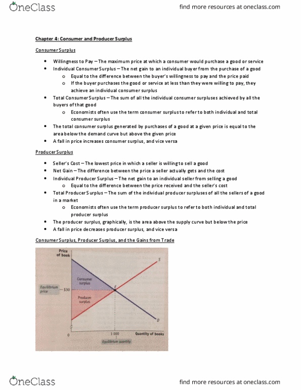 MGEA01H3 Lecture Notes - Lecture 3: Economic Surplus, Demand Curve, Externality cover image