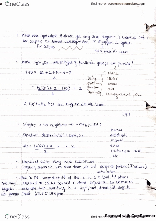 CAS CH 203 Lecture 18: Hydrogen Deficiency Index thumbnail
