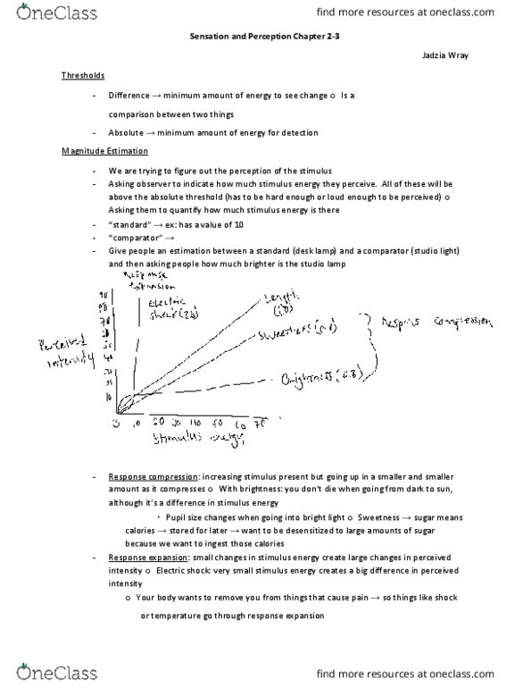 PSY 166 Lecture Notes - Lecture 5: Absolute Threshold, Electric Shock, Comparator thumbnail