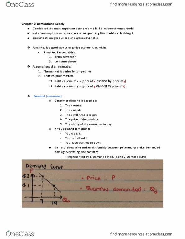 ECON101 Lecture Notes - Lecture 6: Relative Price, Demand Curve, Perfect Competition cover image