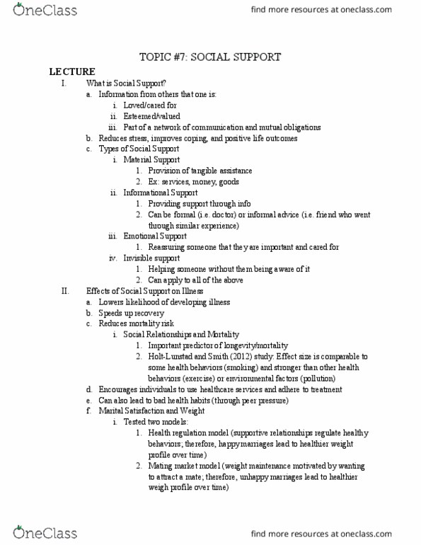 PSC 126 Lecture Notes - Lecture 7: Peer Pressure, Effect Size, Trier Social Stress Test thumbnail