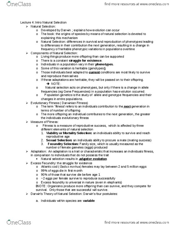 BIOL359 Lecture Notes - Lecture 4: Atlantic Cod, Genotype Frequency, Allele Frequency thumbnail