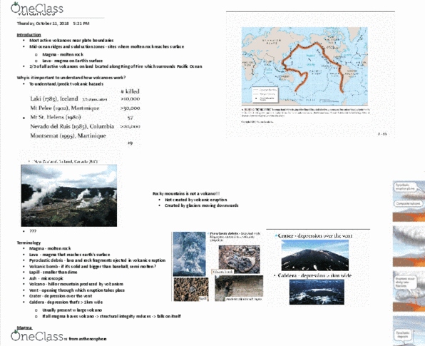 EARTHSC 2GG3 Lecture Notes - Lecture 5: Volcanic Bomb, Volcanic Ash, Rocky Mountains thumbnail