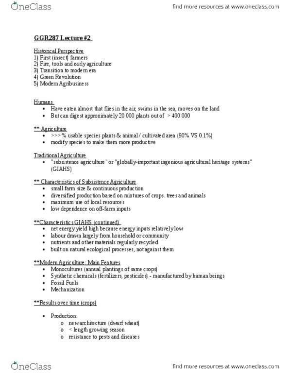 GGR287H5 Lecture Notes - Lecture 2: Starch, Thiamine, Killer Application thumbnail