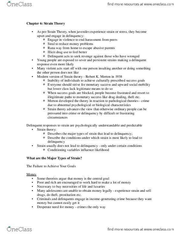 SOC222 Chapter 6: Chapter 6 - Strain Theory.docx thumbnail