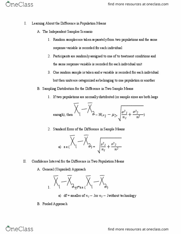 STATS 250 Lecture Notes - Lecture 26: Dependent And Independent Variables, Confidence Interval cover image