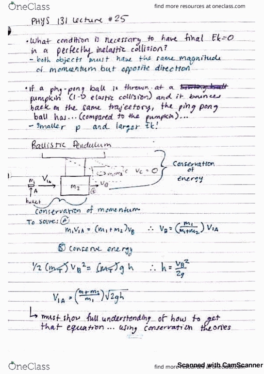 PHYS 131 Lecture 25: Collisions cover image