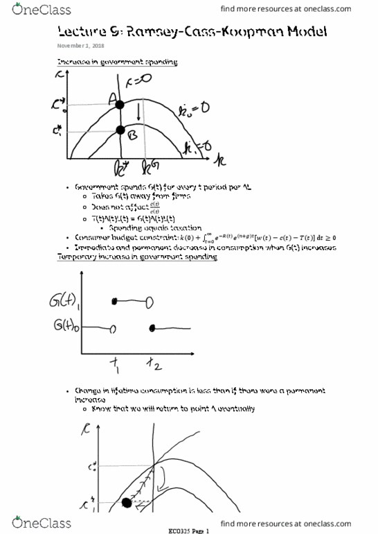 ECO325H1 Lecture 9: Lecture 9 Ramsey-Cass-Koopman Model thumbnail