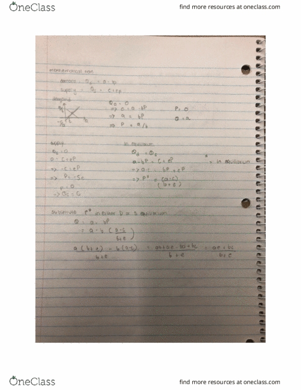 ECON101 Lecture Notes - Lecture 9: Demand Curve cover image