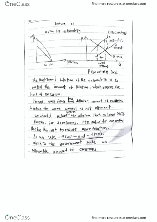 ECON 1201 Lecture 21: Public good and review for externality cover image