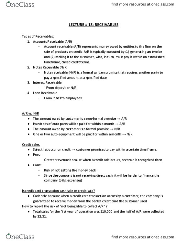 ACTG 1P91 Lecture Notes - Lecture 18: List Of Auto Parts thumbnail