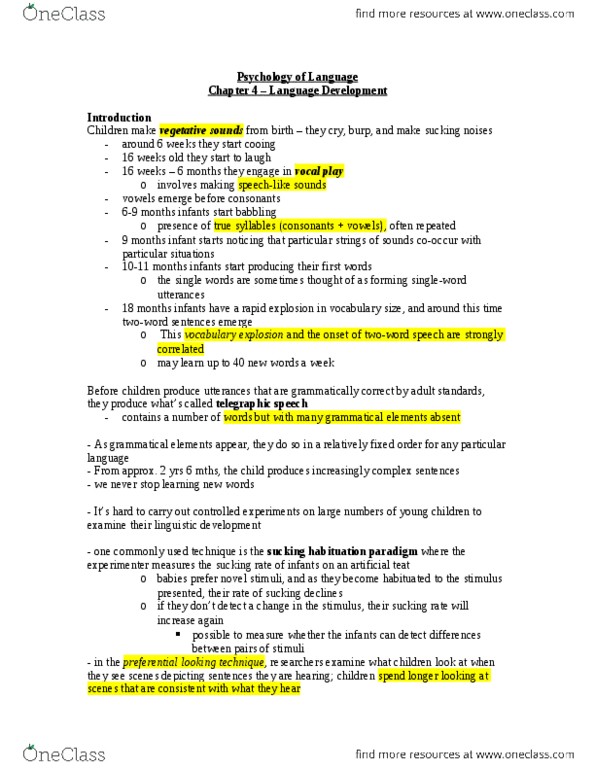 PSYC 340 Chapter Notes - Chapter 4: Cognitive Architecture, Revised Version, Vocal Folds thumbnail