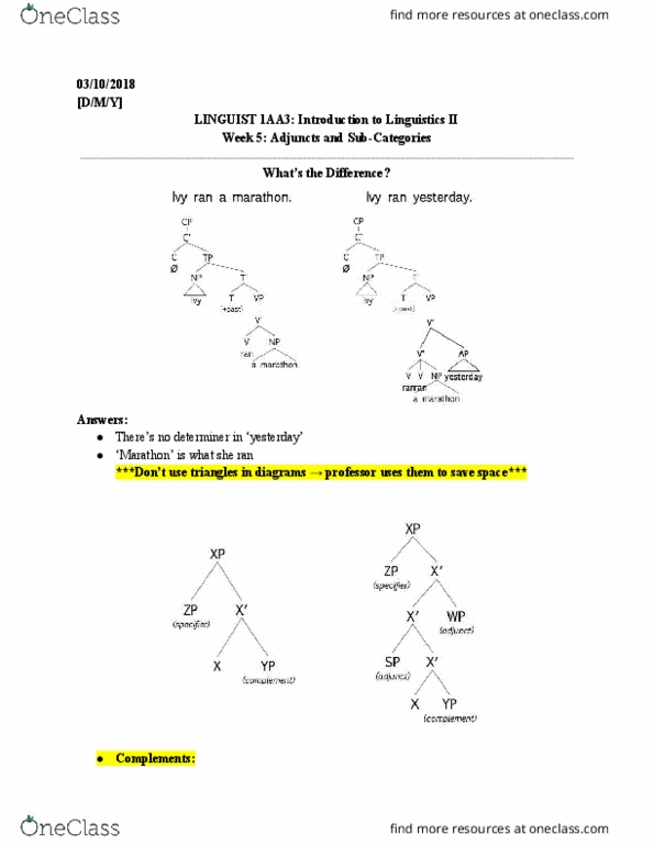 LINGUIST 1A03 Lecture 5: LINGUIST 1AA3_Week 5 thumbnail