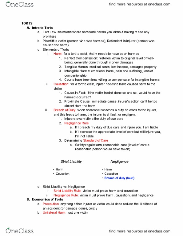 01:220:395 Lecture 5: Tort Powerpoint Notes thumbnail