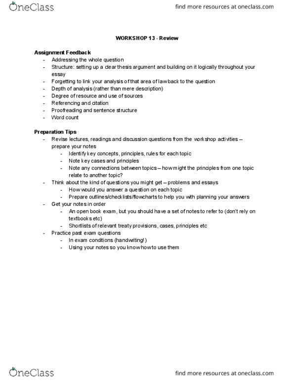 LLB141 Lecture Notes - Lecture 13: Proofreading, List Of Fables Characters, Precautionary Principle thumbnail