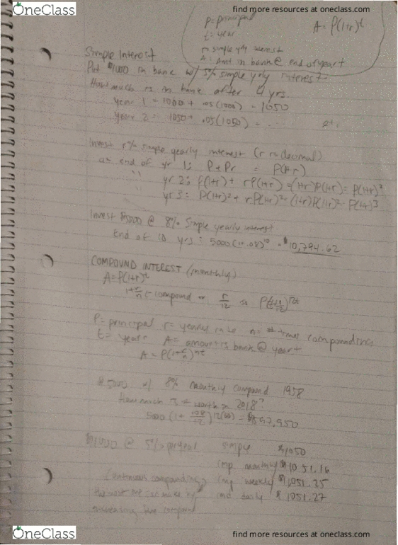 01:640:115 Lecture 12: Pre-Calc,Lew Hirsch, Simple and Compound Interest thumbnail