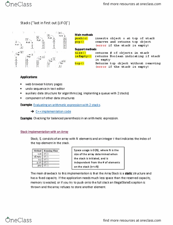 CSI 2110 Lecture Notes - Lecture 4: History Of The Web Browser, Linked List, Text Editor thumbnail