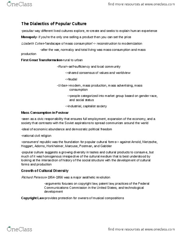 SOCY 122 Chapter Notes -Scientific Management, Labor History Of The United States, Planned Obsolescence thumbnail