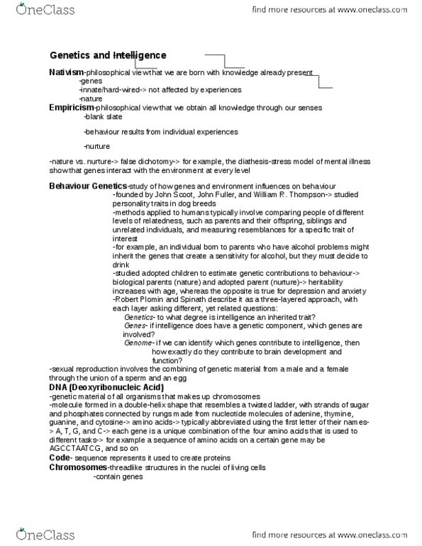 PSYC 100 Chapter Notes -Job Performance, Meritocracy, Fluid And Crystallized Intelligence thumbnail