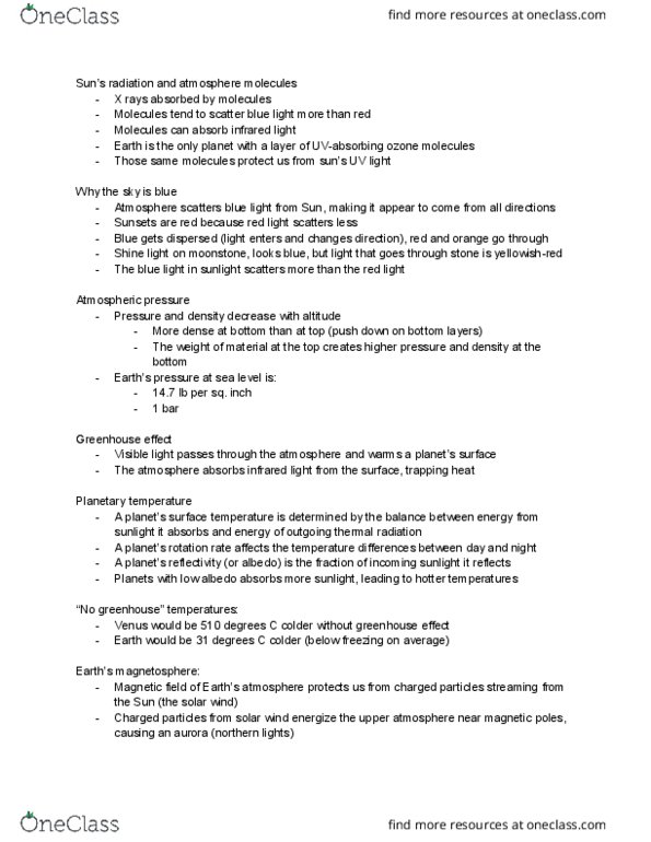 01:750:109 Lecture Notes - Lecture 19: Solar Wind, Atmospheric Pressure, Aurora thumbnail