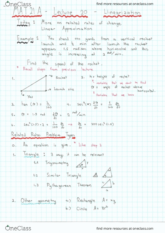 MAT 21A Lecture Notes - Lecture 20: Pood, Ope cover image