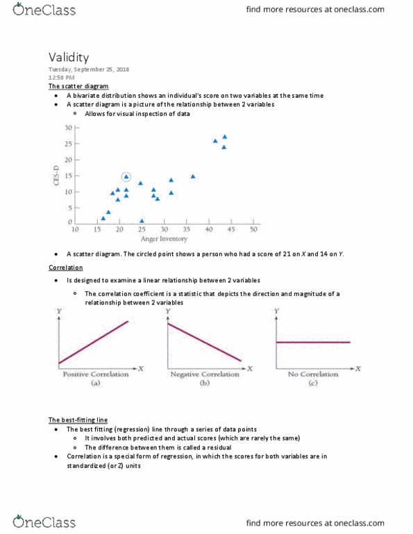 Psychology 2080A/B Lecture Notes - Lecture 3: Scatter Plot, Joint Probability Distribution, Standard Score thumbnail