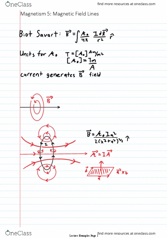 Physics 1402A/B Lecture 20: Magnetism 5 Magnetic Field Lines thumbnail