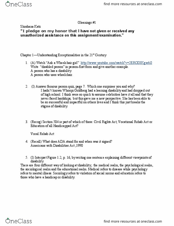 EDSP 210 Chapter Notes - Chapter 1: Whoopi Goldberg thumbnail
